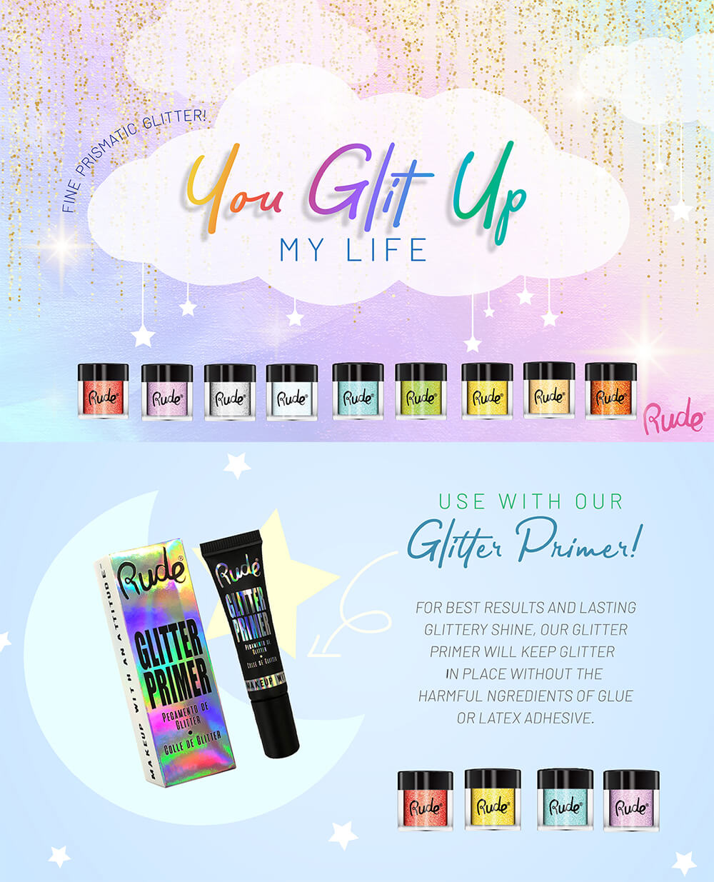 Rude Cosmetics You Glit Up My Life Glitter,Rude Cosmetics You Glit Up My Life Glitter รีวิว,Rude Cosmetics You Glit Up My Life Glitter ราคา,You Glit Up My Life Glitter,